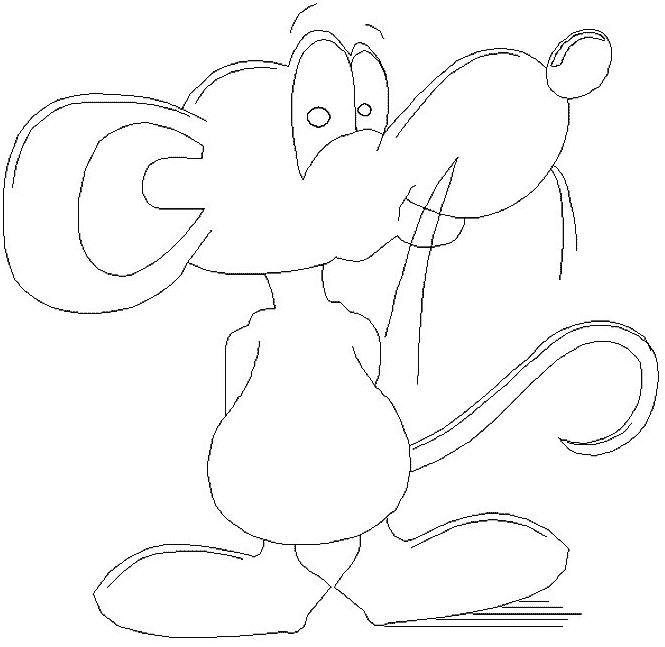 ぬりえページ: マウス (動物) #14029 - 無料の印刷可能なぬりえページ