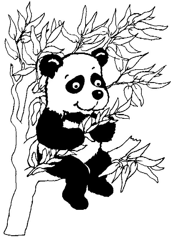ぬりえページ: パンダ (動物) #12448 - 無料の印刷可能なぬりえページ