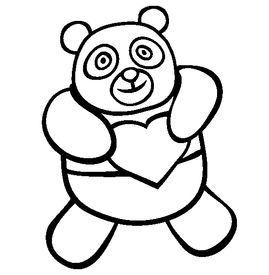 ぬりえページ: パンダ (動物) #12471 - 無料の印刷可能なぬりえページ