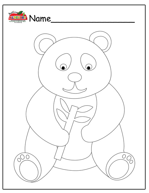 ぬりえページ: パンダ (動物) #12580 - 無料の印刷可能なぬりえページ