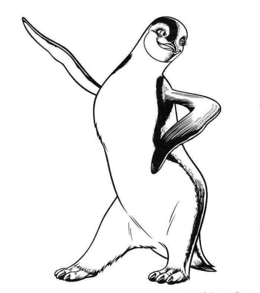 ぬりえページ: ペンギン (動物) #16948 - 無料の印刷可能なぬりえページ