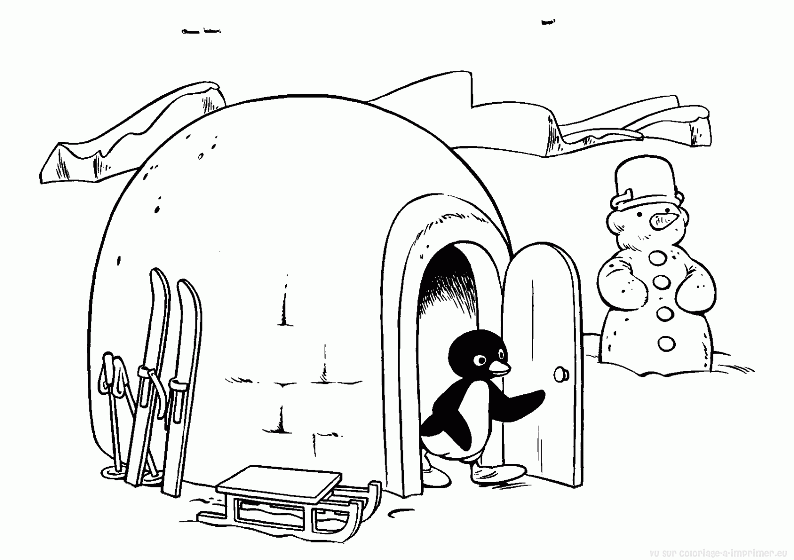 ぬりえページ: ペンギン (動物) #16990 - 無料の印刷可能なぬりえページ