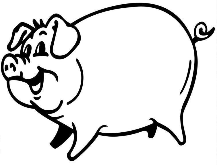 ぬりえページ: 豚 (動物) #3584 - 無料の印刷可能なぬりえページ