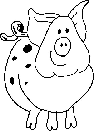 ぬりえページ: 豚 (動物) #3592 - 無料の印刷可能なぬりえページ