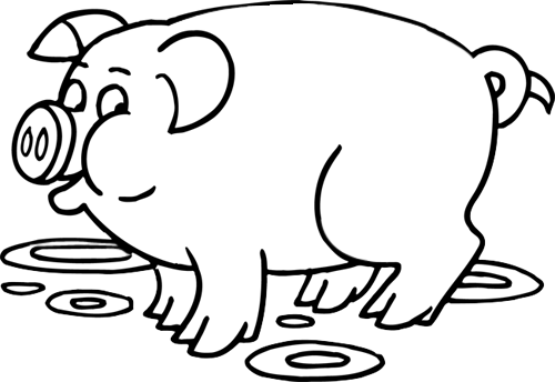 ぬりえページ: 豚 (動物) #3609 - 無料の印刷可能なぬりえページ