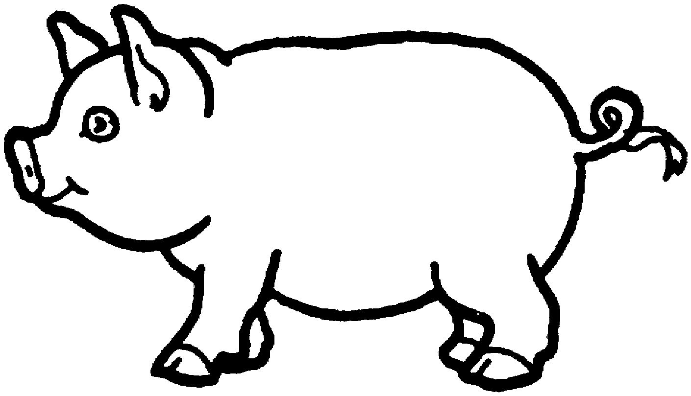 ぬりえページ: 豚 (動物) #3625 - 無料の印刷可能なぬりえページ