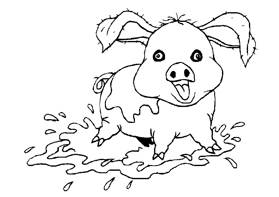 ぬりえページ: 豚 (動物) #3635 - 無料の印刷可能なぬりえページ