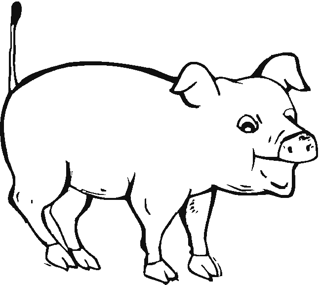 ぬりえページ: 豚 (動物) #3657 - 無料の印刷可能なぬりえページ