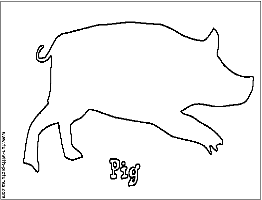 ぬりえページ: 豚 (動物) #3666 - 無料の印刷可能なぬりえページ