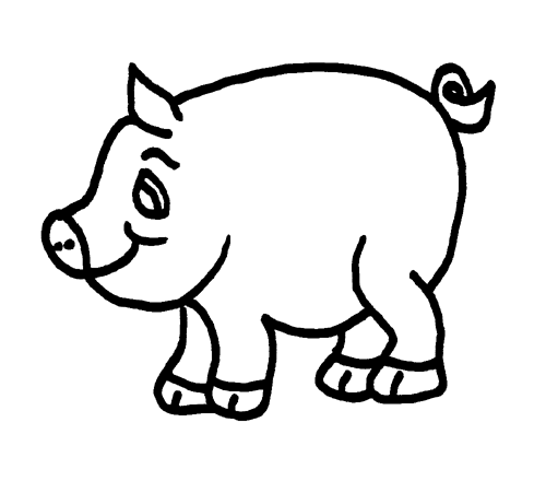 ぬりえページ: 豚 (動物) #3669 - 無料の印刷可能なぬりえページ