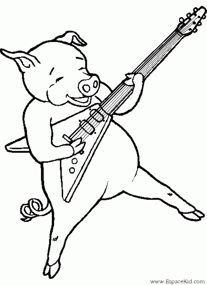 ぬりえページ: 豚 (動物) #3672 - 無料の印刷可能なぬりえページ