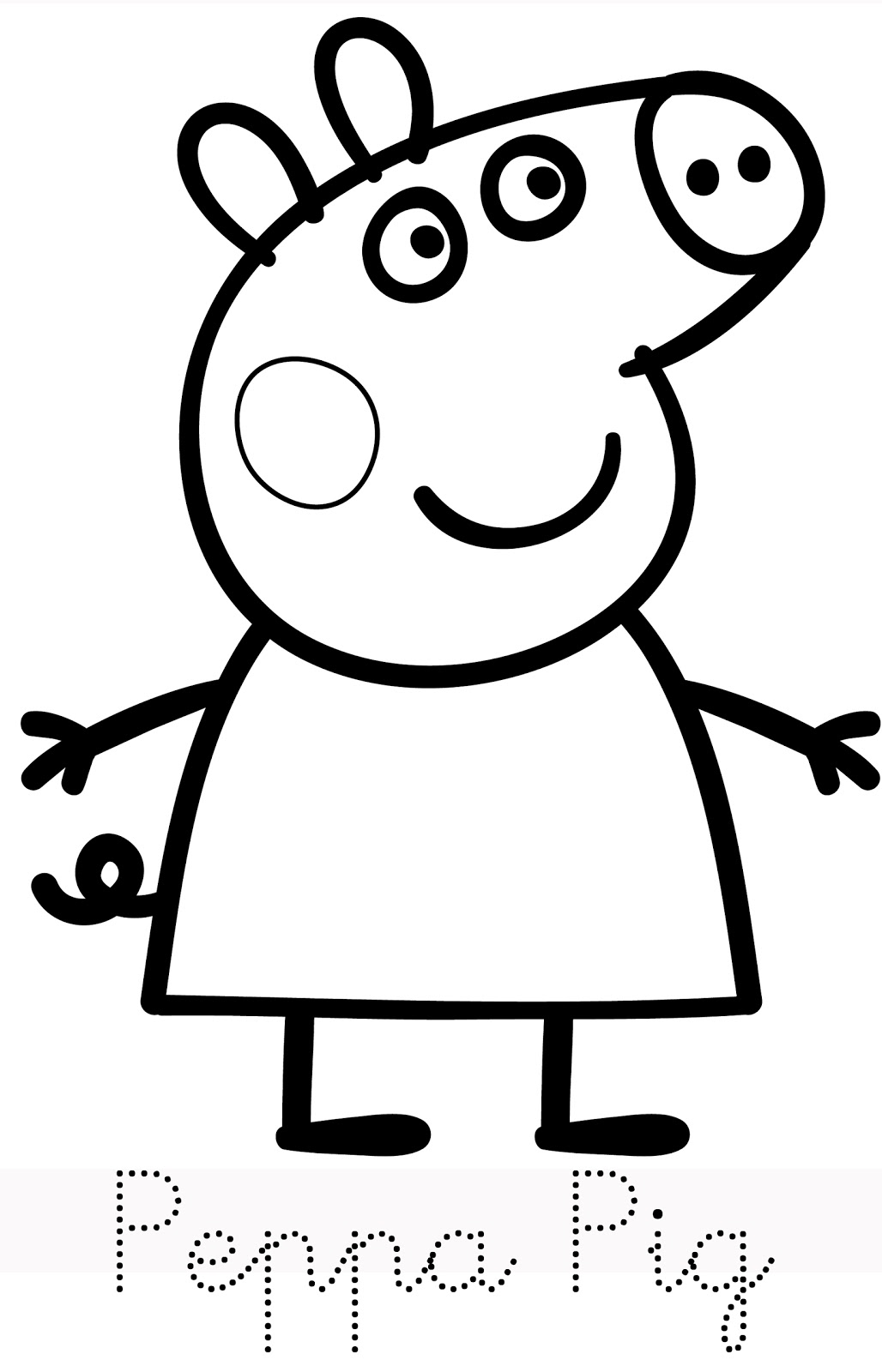 ぬりえページ: 豚 (動物) #3724 - 無料の印刷可能なぬりえページ