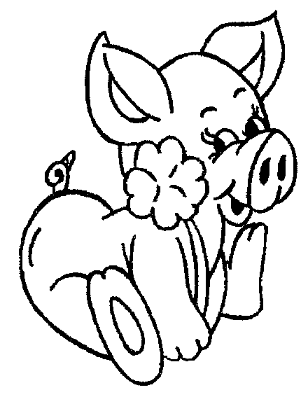 ぬりえページ: 豚 (動物) #3736 - 無料の印刷可能なぬりえページ