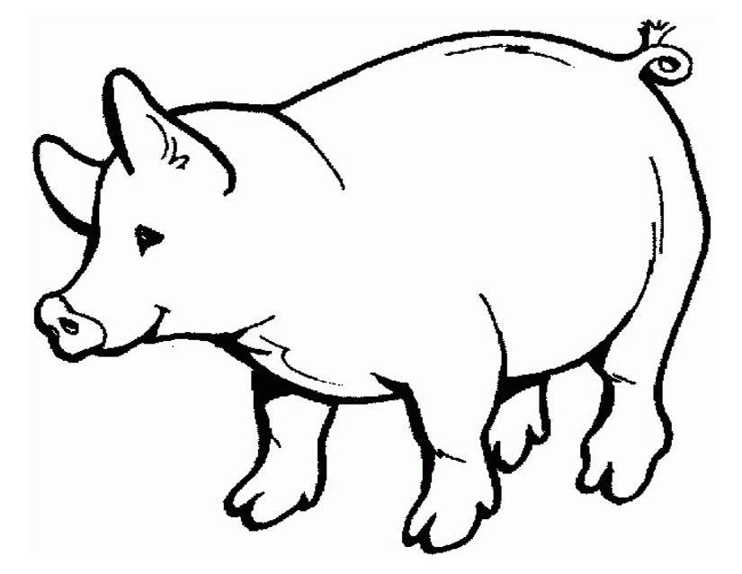 ぬりえページ: 豚肉 (動物) #17621 - 無料の印刷可能なぬりえページ