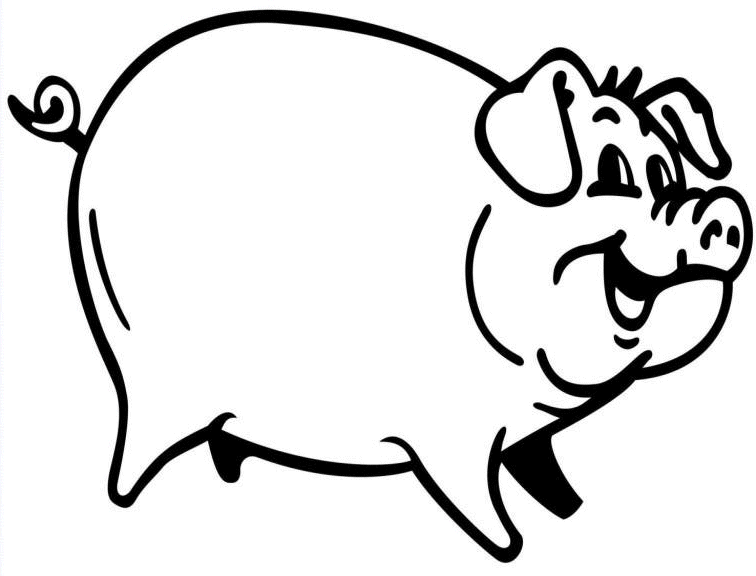 ぬりえページ: 豚肉 (動物) #17632 - 無料の印刷可能なぬりえページ