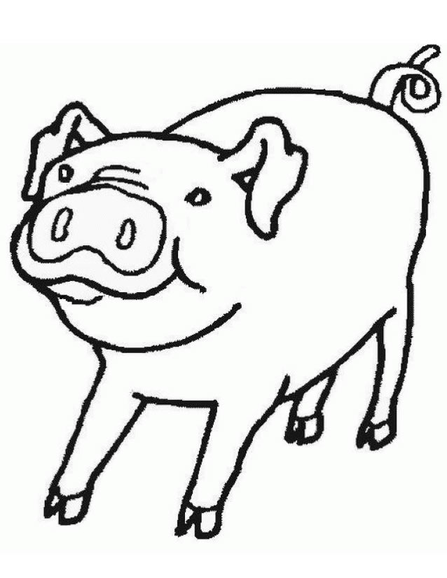 ぬりえページ: 豚肉 (動物) #17633 - 無料の印刷可能なぬりえページ