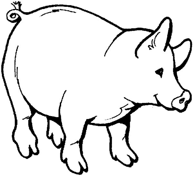ぬりえページ: 豚肉 (動物) #17640 - 無料の印刷可能なぬりえページ