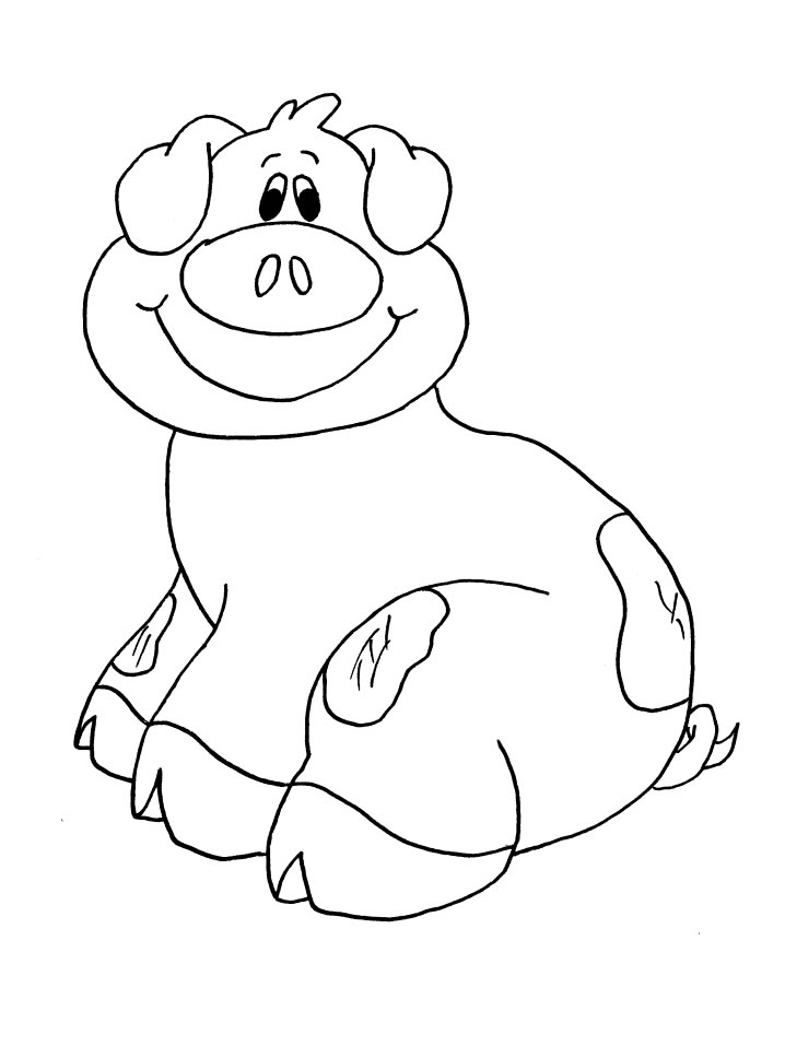 ぬりえページ: 豚肉 (動物) #17653 - 無料の印刷可能なぬりえページ