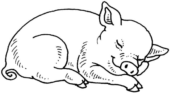 ぬりえページ: 豚肉 (動物) #17679 - 無料の印刷可能なぬりえページ