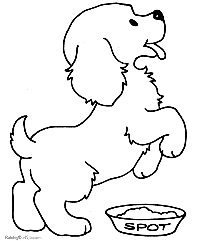 ぬりえページ: 子犬 (動物) #2890 - 無料の印刷可能なぬりえページ