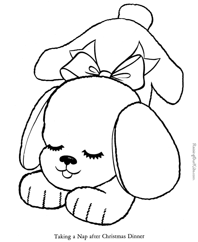 ぬりえページ: 子犬 (動物) #2901 - 無料の印刷可能なぬりえページ