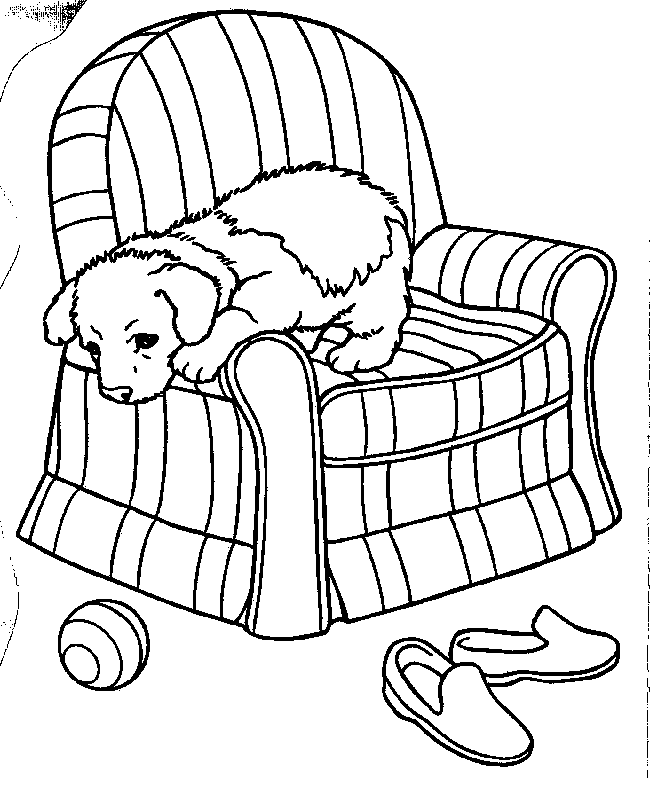 ぬりえページ: 子犬 (動物) #2917 - 無料の印刷可能なぬりえページ