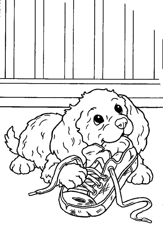 ぬりえページ: 子犬 (動物) #2923 - 無料の印刷可能なぬりえページ