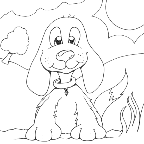 ぬりえページ: 子犬 (動物) #2948 - 無料の印刷可能なぬりえページ