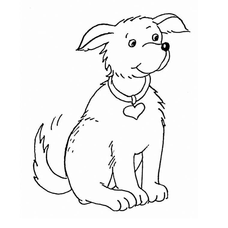 ぬりえページ: 子犬 (動物) #2957 - 無料の印刷可能なぬりえページ