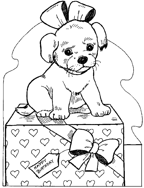ぬりえページ: 子犬 (動物) #2967 - 無料の印刷可能なぬりえページ