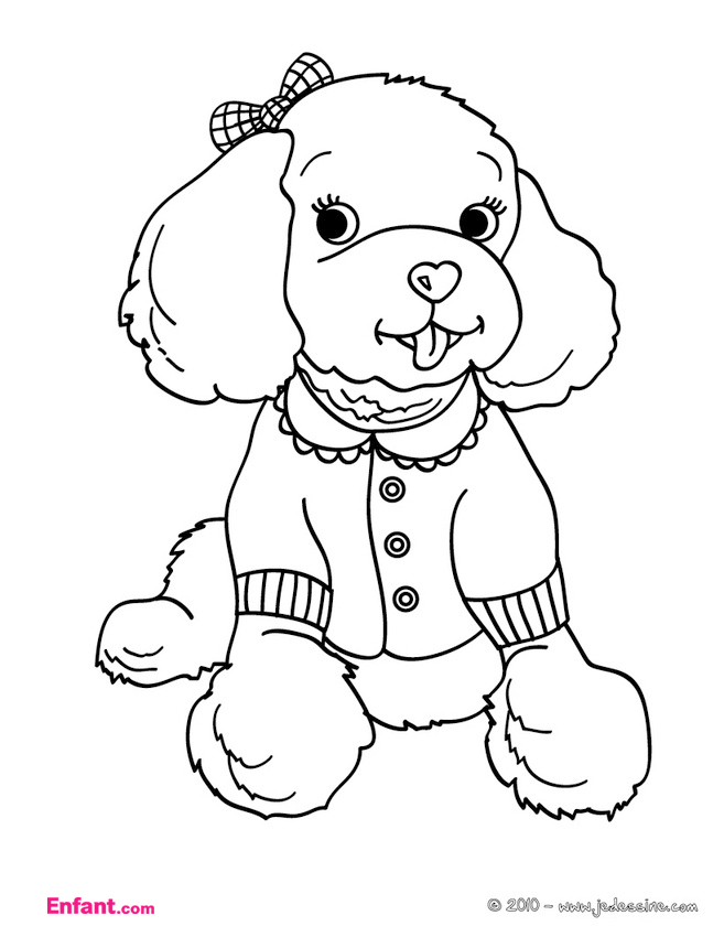 ぬりえページ: 子犬 (動物) #2976 - 無料の印刷可能なぬりえページ
