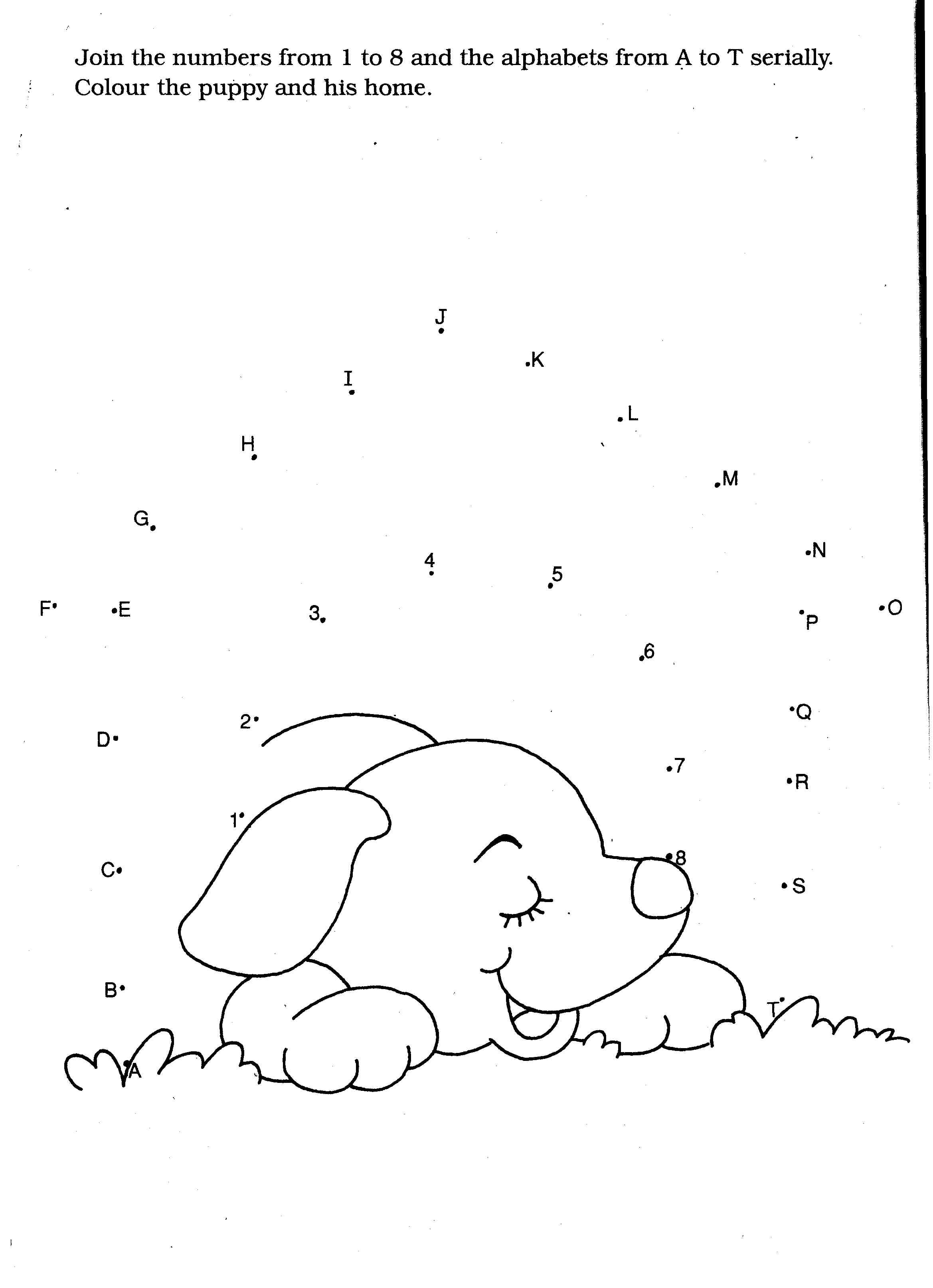 ぬりえページ: 子犬 (動物) #2993 - 無料の印刷可能なぬりえページ