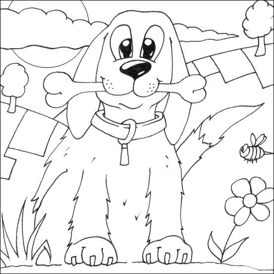 ぬりえページ: 子犬 (動物) #2997 - 無料の印刷可能なぬりえページ