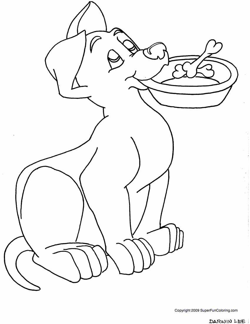 ぬりえページ: 子犬 (動物) #3006 - 無料の印刷可能なぬりえページ