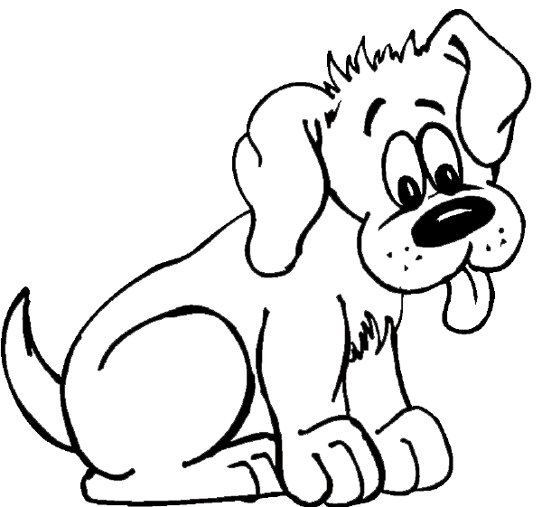 ぬりえページ: 子犬 (動物) #3073 - 無料の印刷可能なぬりえページ