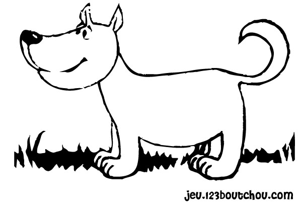 ぬりえページ: 子犬 (動物) #3089 - 無料の印刷可能なぬりえページ