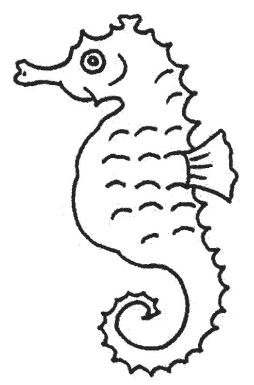 ぬりえページ: タツノオトシゴ (動物) #18608 - 無料の印刷可能なぬりえページ