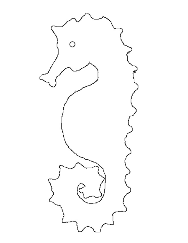 ぬりえページ: タツノオトシゴ (動物) #18625 - 無料の印刷可能なぬりえページ