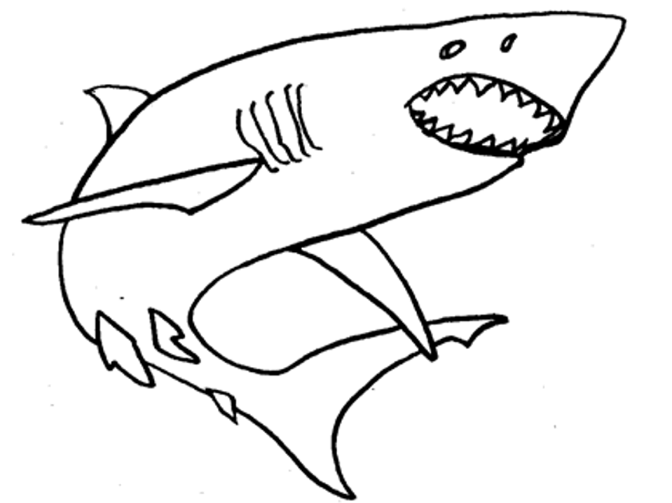 ぬりえページ: 鮫 (動物) #14911 - 無料の印刷可能なぬりえページ