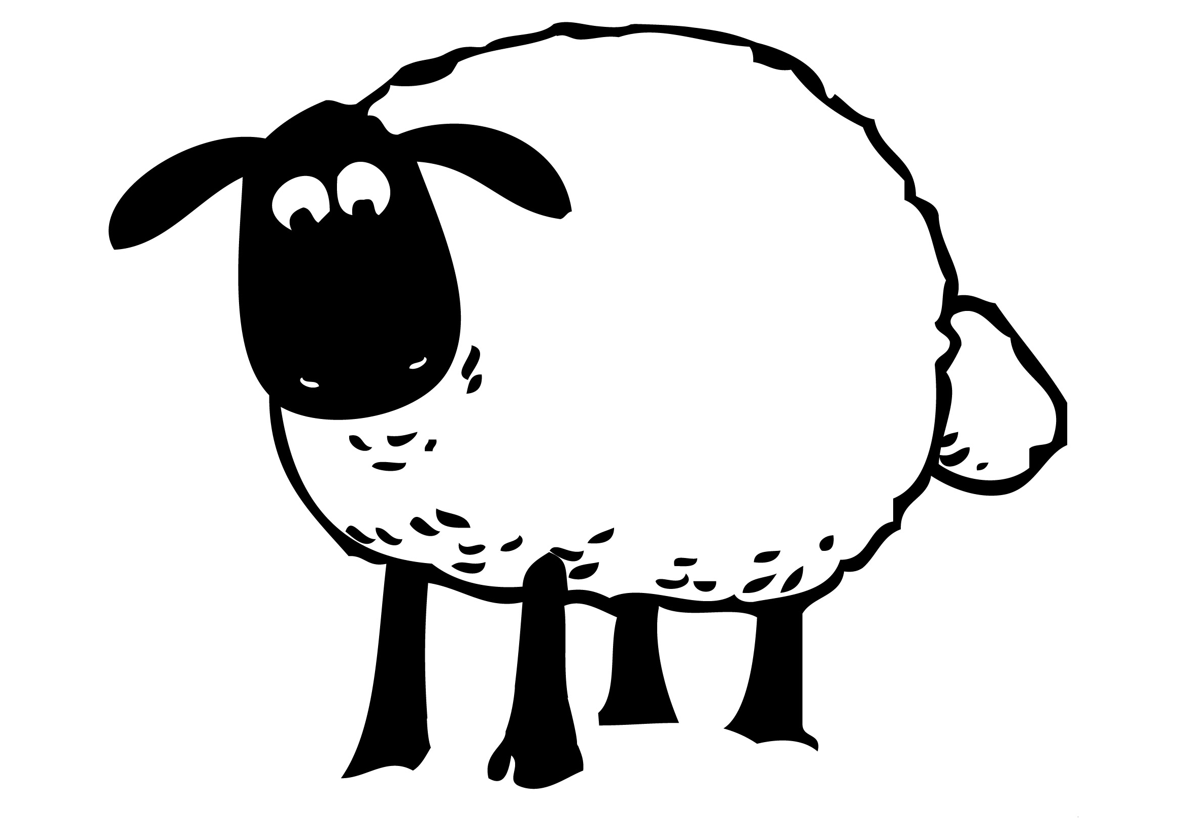 ぬりえページ: 羊 (動物) #11392 - 無料の印刷可能なぬりえページ