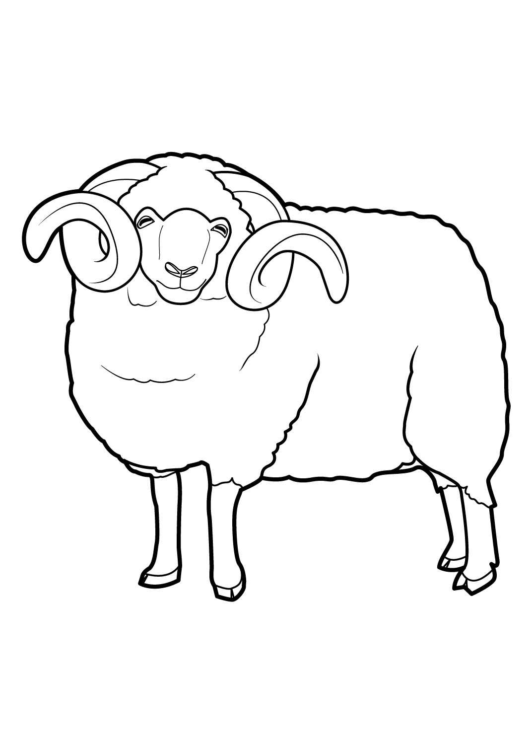 ぬりえページ: 羊 (動物) #11401 - 無料の印刷可能なぬりえページ