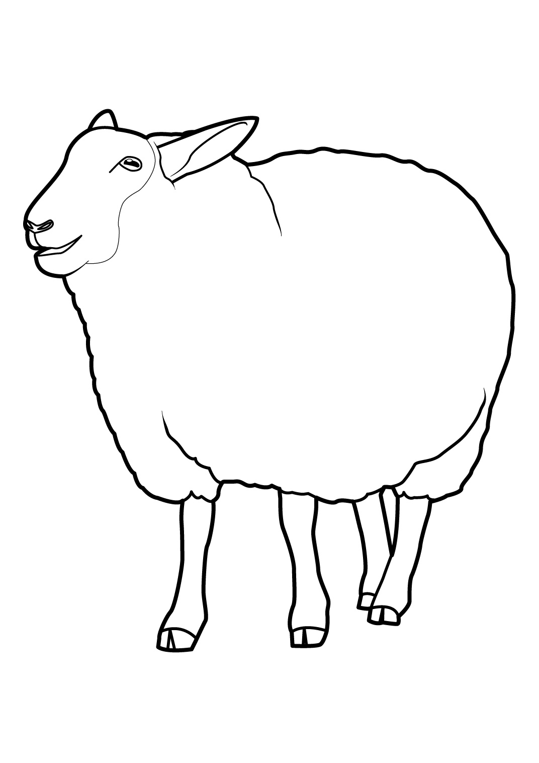 ぬりえページ: 羊 (動物) #11404 - 無料の印刷可能なぬりえページ