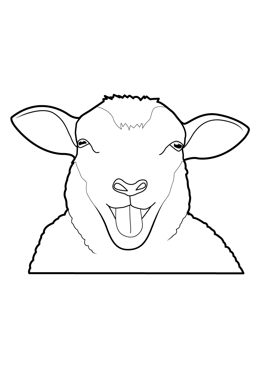 ぬりえページ: 羊 (動物) #11417 - 無料の印刷可能なぬりえページ