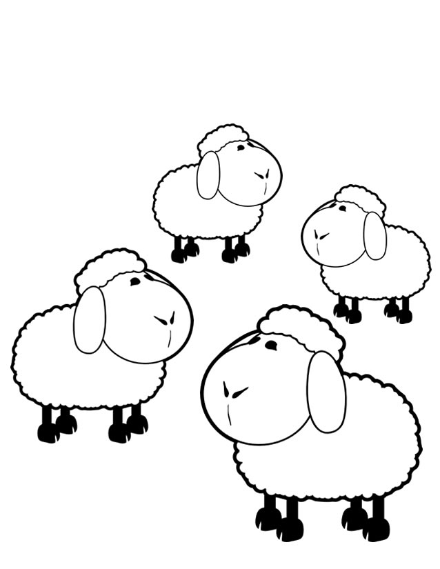 ぬりえページ: 羊 (動物) #11444 - 無料の印刷可能なぬりえページ