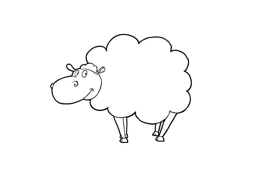 ぬりえページ: 羊 (動物) #11454 - 無料の印刷可能なぬりえページ