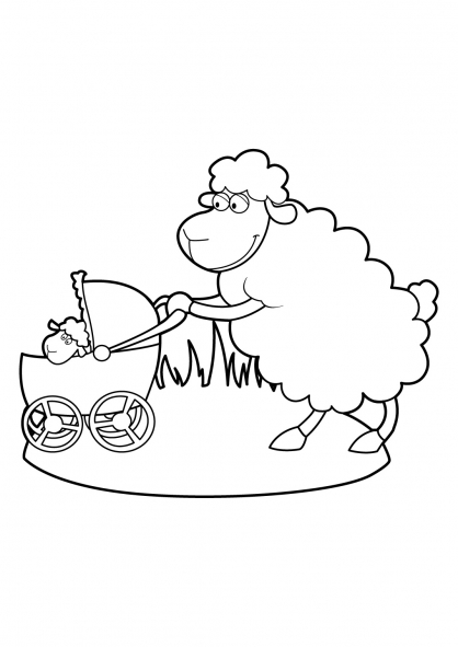 ぬりえページ: 羊 (動物) #11489 - 無料の印刷可能なぬりえページ