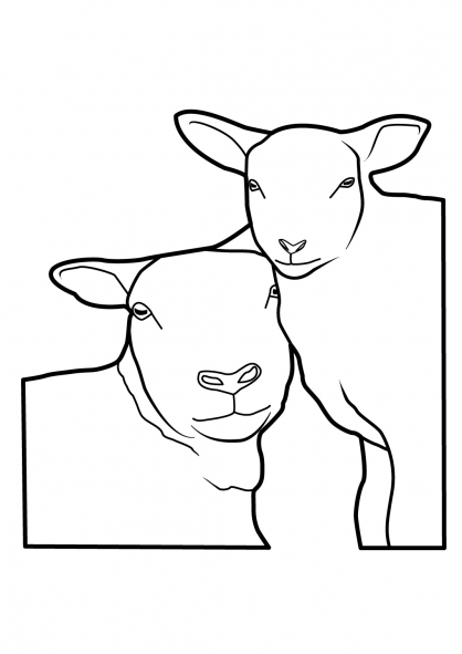 ぬりえページ: 羊 (動物) #11514 - 無料の印刷可能なぬりえページ