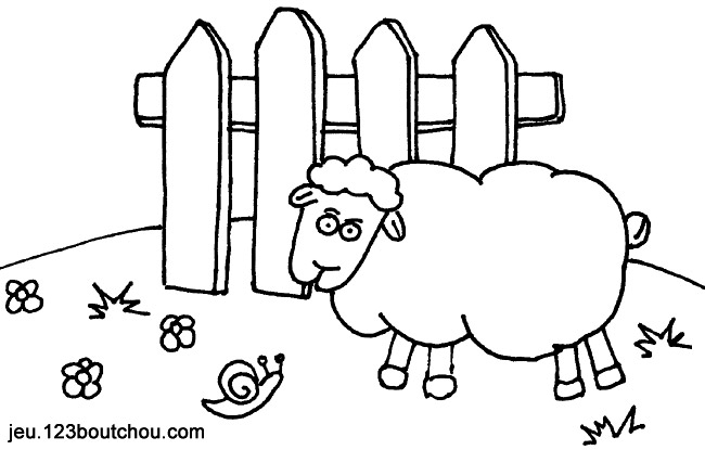 ぬりえページ: 羊 (動物) #11539 - 無料の印刷可能なぬりえページ