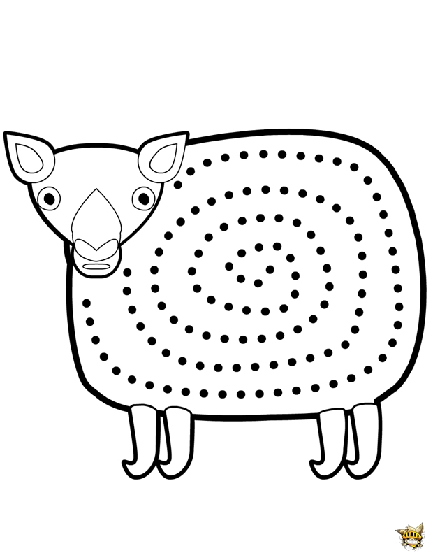 ぬりえページ: 羊 (動物) #11542 - 無料の印刷可能なぬりえページ
