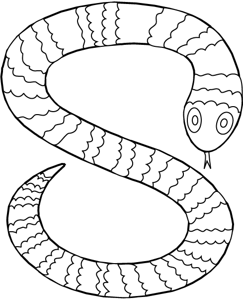 ぬりえページ: 蛇 (動物) #14368 - 無料の印刷可能なぬりえページ